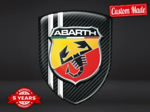 Fiat Abarth Insignias Con Relieve Alta Calidad Profesional Personalizable